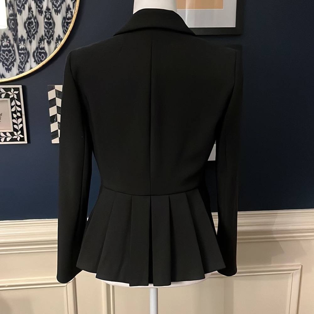 J. Crew Black Peplum Blazer